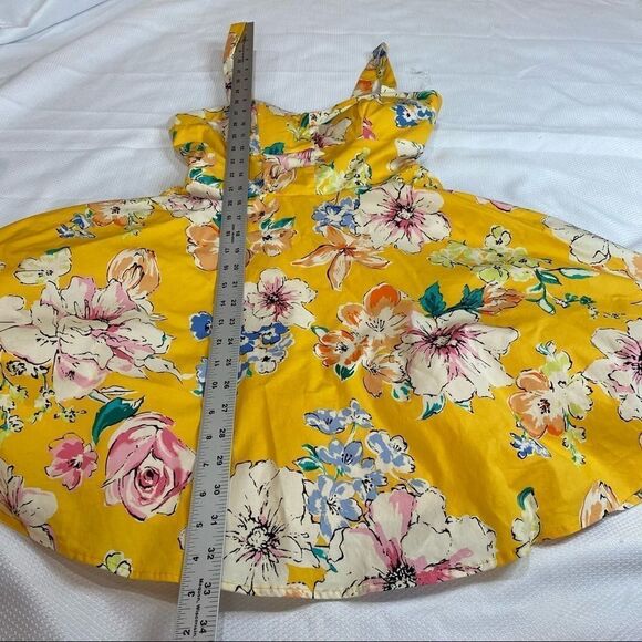 Bailey Blue Yellow Floral Pin Up Style Dress - Picture 6 of 10